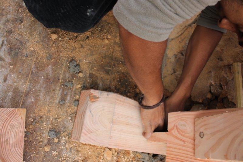 Restauration charpente après incendie à Vasles (79)